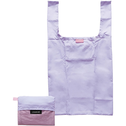 #エルコミューン 身辺雑貨 ローリエ ツートーン エコバッグ  Purple×Pink EBA-210
