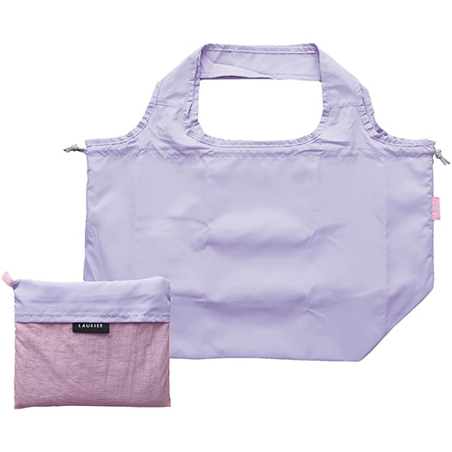 #エルコミューン 身辺雑貨 ローリエ ツートーン 保冷ショッピングバッグ  Purple×Pink EBA-310