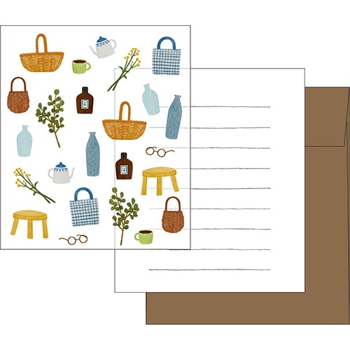 #エルコミューン レター ハッテ レターセット  Kurashi LTS-124