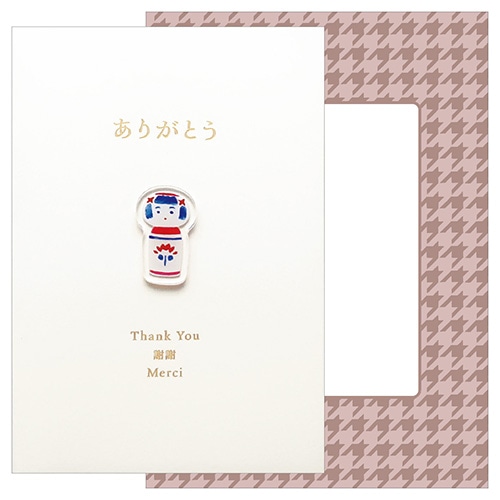 #エルコミューン カード ヒヨリ グリーティングカード  Kokeshi GC-166