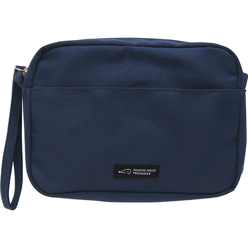 #エルコミューン 身辺雑貨 プロムネ･ブックポーチ  Navy PMN-002