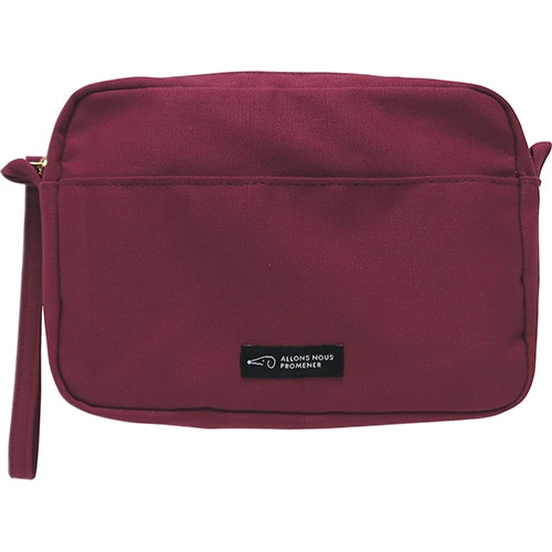 #エルコミューン 身辺雑貨 プロムネ･ブックポーチ  Wine PMN-006