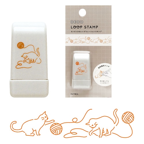 #エルコミューン 印章用品 デコループスタンプ  Cat STP-011