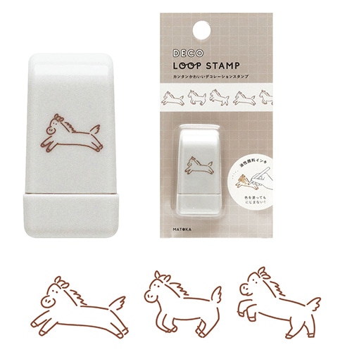 #エルコミューン 印章用品 デコループスタンプ  Horse STP-014