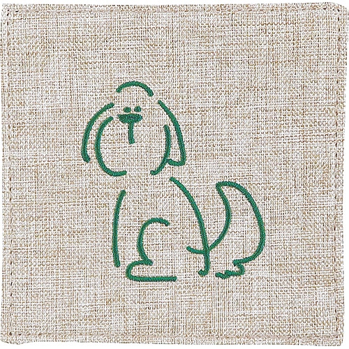 #エルコミューン キッチン雑貨 ドゥードゥル･刺繍コースター  ドッグ KIN-109
