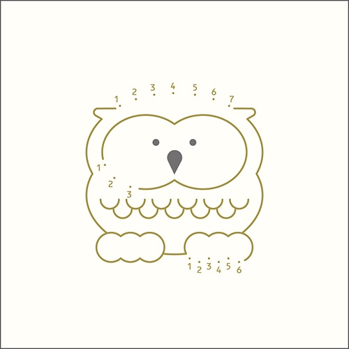 #エルコミューン 慶弔用品 ツナギぽち袋 2枚入 フクロウ PTB-012