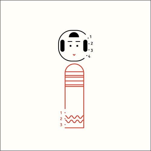 #エルコミューン 慶弔用品 ツナギぽち袋 2枚入 コケシ PTB-015