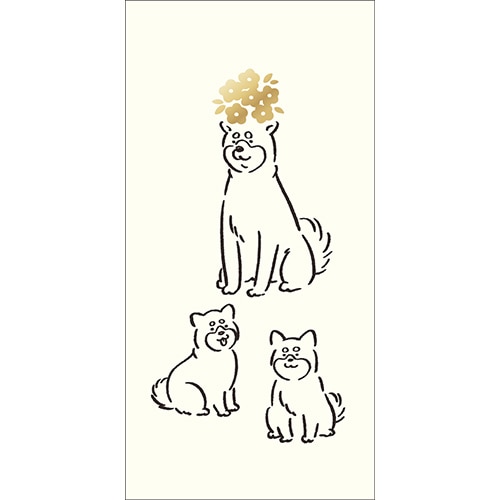 #エルコミューン 慶弔用品 マティータ長ぽち袋 3枚入 ドッグ MTT-012
