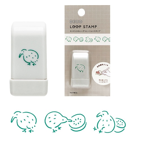 #エルコミューン 印章用品 デコループスタンプ  キウイ STP-019