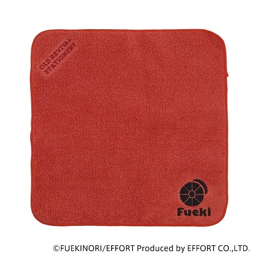 #Hmmm!?＆Greeful ハンカチ Old Resta タオルハンカチ カレッジ  フエキ レッド OR468682