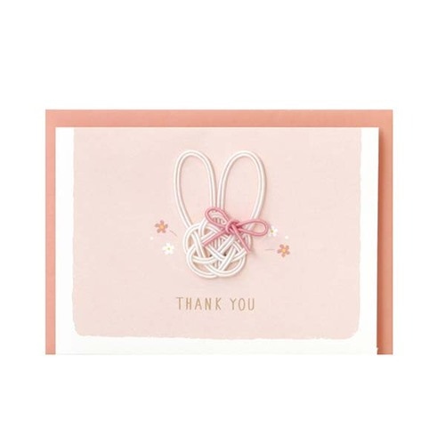 #ラボクリップ レター 水引ワークス･ミニカード カード･封筒各1枚入 ウサギ MWMN02-US