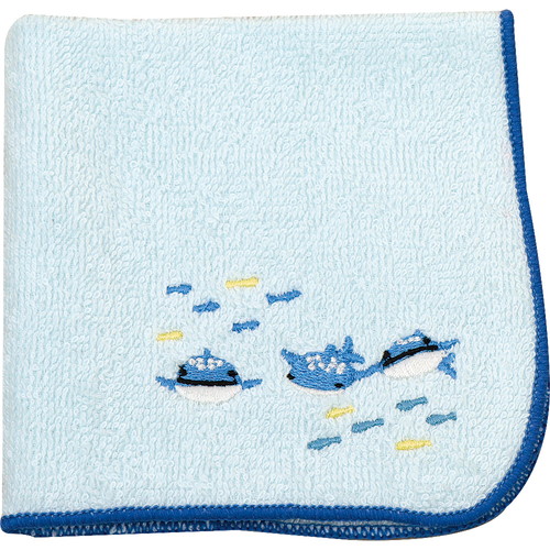 #ラボクリップ 身辺雑貨 トリオ水族館･タオルハンカチ  ジンベイザメ B26-TRTH-JZ