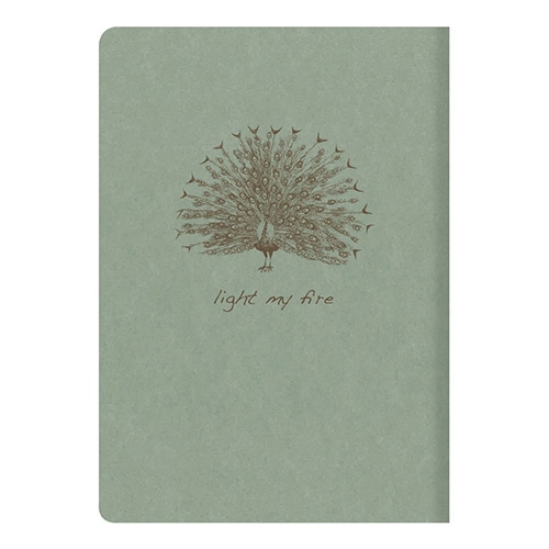 #クオバディス・ジャパン(国内販売のみ） ノート フライングスピリット糸綴じノート A5横罫 クジャク cf107536d