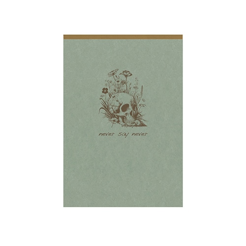 #クオバディス・ジャパン(国内販売のみ） メモ フライングスピリットメモパッド A6･横罫 スカル cf107646b