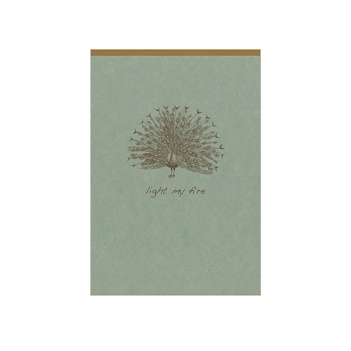 #クオバディス・ジャパン(国内販売のみ） メモ フライングスピリットメモパッド A6･横罫 クジャク cf107646d