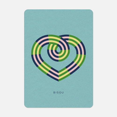 #クオバディス・ジャパン(国内販売のみ） カード グリーティンクカードBISOUNEVADA A6 ｍ ptcara6s-018-ti