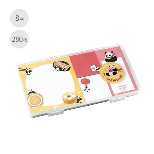 #ビージーエム メモ帳 メモパッドセット 8design･280Sheet パンダ日和 BE-B007