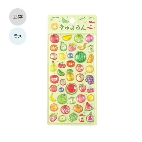 #ビージーエム  きゅるるんシール  フルーツ BS-PR009