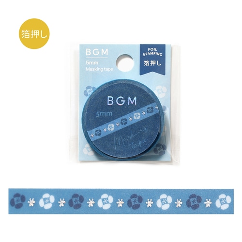 #ビージーエム マスキングテープ ライフ 5mm×5m 夜咲く花 BM-LSG183