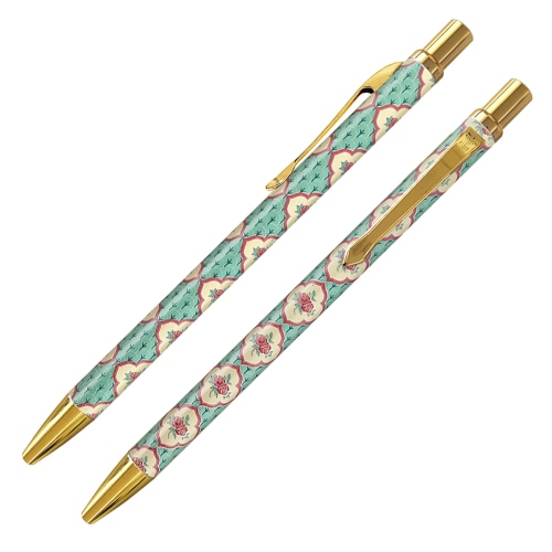 #インターアクト ボールペン IWIレトロ･ゲルインクボールペン･オールド台湾タイル 0.5mm 愛の開花 3H921-TILES BL