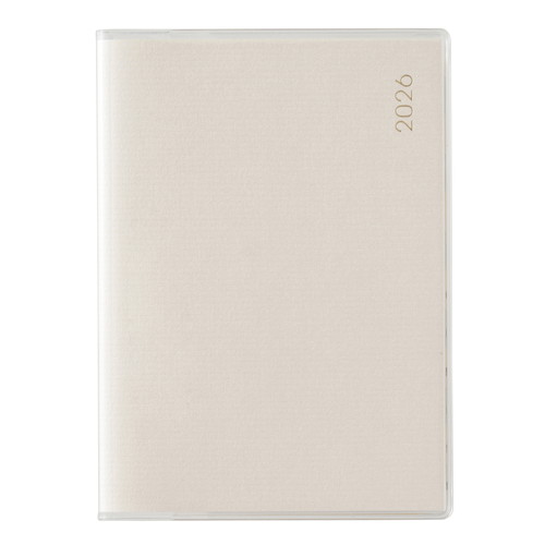 #日本能率協会(国内販売のみ） ペイジェム 手帳 2026年 4月始まり マンスリー プチ アイダにメモ 日曜始まり ホワイト 9817