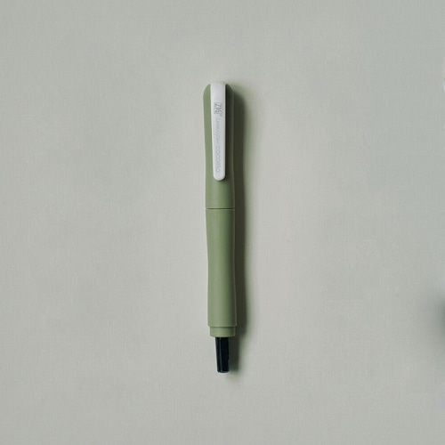 #呉竹 サインペン ZIG LETTER PEN COCOIRO 極細ブラック  SMOKY　OLIVE LPCF010-05S
