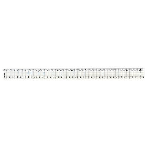 #クツワ 筆記関連小物 つや消し直線定規 51cm  KB039