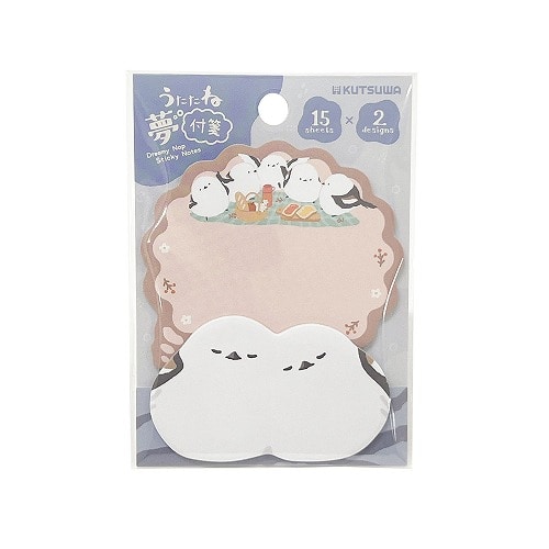 #クツワ 付箋 うたたね夢付箋  シマエナガ SC251C