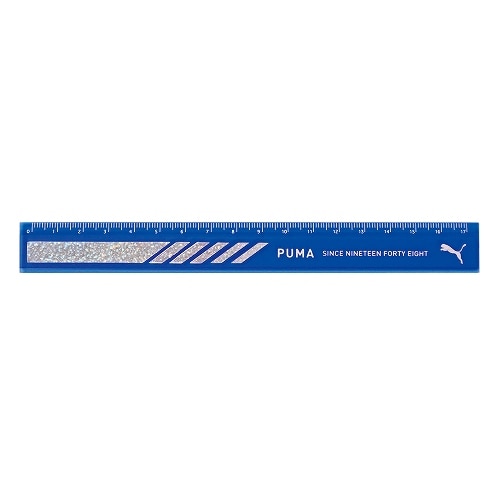 #クツワ(国内販売のみ） 筆記関連小物 PUMA･ホログラム定規 17cm ブルー PM605BL