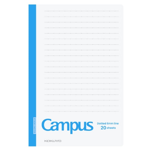 #コクヨ 付箋 ノートふせん表紙カバー付 B罫･大20枚  ﾒ-NT152BTH