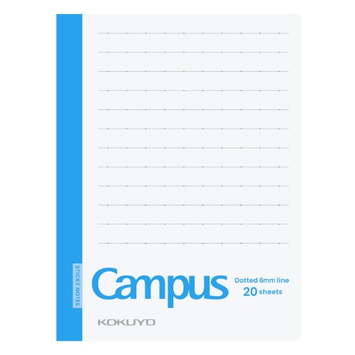 #コクヨ 付箋 ノートふせん表紙カバー付 B罫･小20枚  ﾒ-NT102BTH