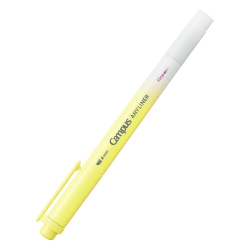 #コクヨ マーカー エニーライナー･マーカー 4mm･細字 ソフトイエロー WPM1-8