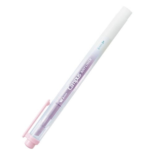 #コクヨ マーカー エニーライナー･マーカー 4mm･2mm ソフトピンク WPM2-6
