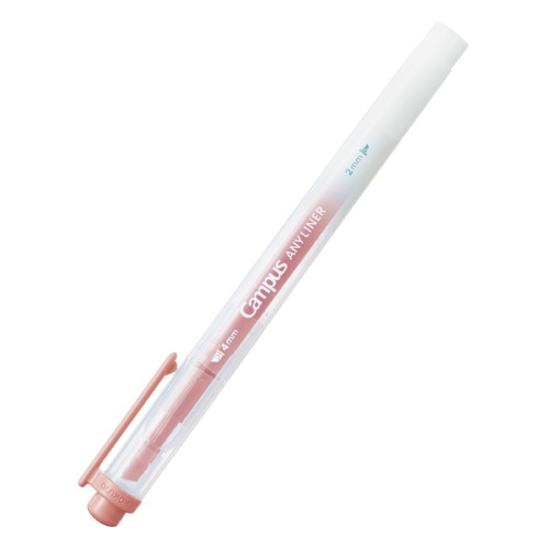 #コクヨ マーカー エニーライナー･マーカー 4mm･2mm ソフトコーラル WPM2-10