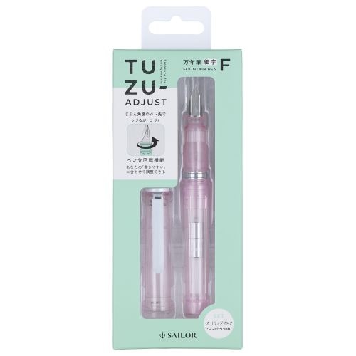 #セーラー万年筆 万年筆 TUZU ADJUST 万年筆セルフGlassy  細字 クリスタルチェリー 120561202