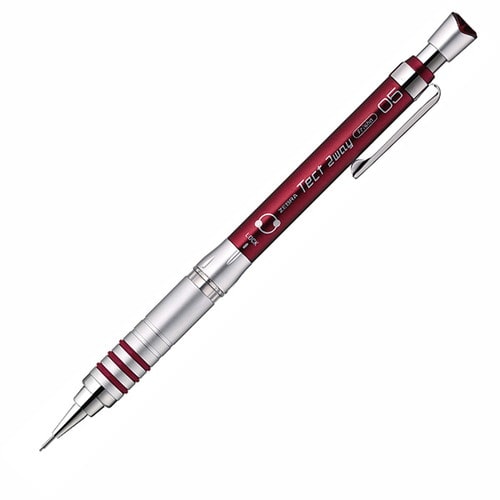#ゼブラ(国内販売のみ）  シャープペン テクト２ウェイ 0.5mm 赤 MA41-R