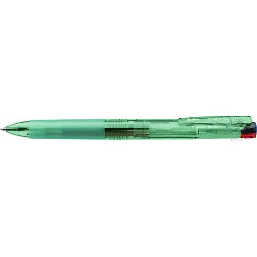 #ゼブラ(国内販売のみ） ジェルボールペン サラクリ3C 限定 ウォーターカラー 0.5mm ウオーターグリーン J3J5-WC-WG