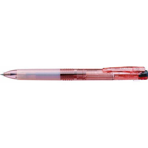 #ゼブラ(国内販売のみ） ジェルボールペン サラクリ3C 限定 ウォーターカラー 0.5mm ウオーターピンク J3J5-WC-WP