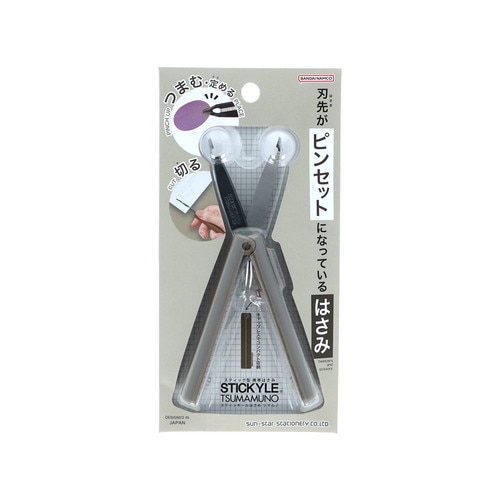 最終_#サンスター文具(国内販売のみ）  スティッキールはさみ　ＴＳＵＭＡＭＵＮＯ（ツマムノ）  モカブラック S3722066