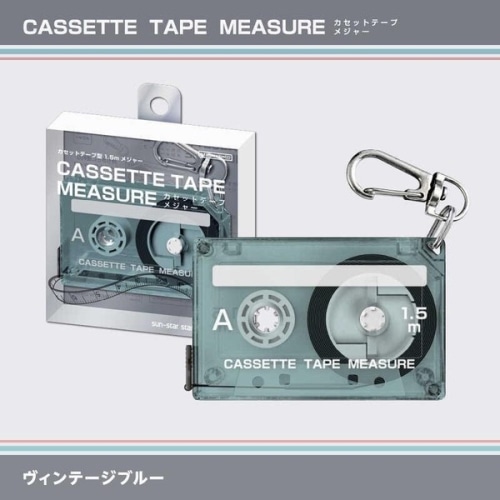 #サンスター文具(国内販売のみ） カセットテープメジャー ヴィンテージBL S4060270