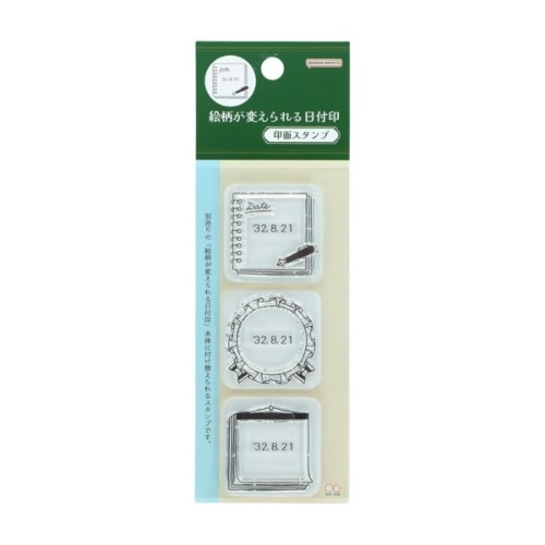 #サンスター文具(国内販売のみ） スタンプ印面 絵柄が変えられる日付印　印面スタンプ  モチーフ S3223760