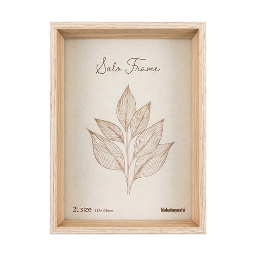#ナカバヤシ インテリア用品 ソロフレーム 2L判 ナチュラル F-TW-122-NA