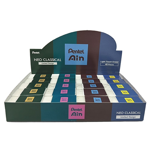 #ぺんてる  Ain消しゴム･限定･ネオクラシカル 軽く消せる  ZEAH06NCLST