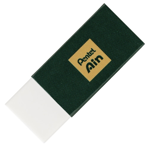 #ぺんてる  Ain消しゴム･限定･ネオクラシカル 軽く消せる ネオクラシカルグリーン ZEAH06DL1