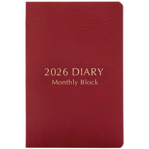 #レイメイ藤井 ダイアリー 26ネームカードダイアリーブロック  12月はじまり レッド RFDR2688R