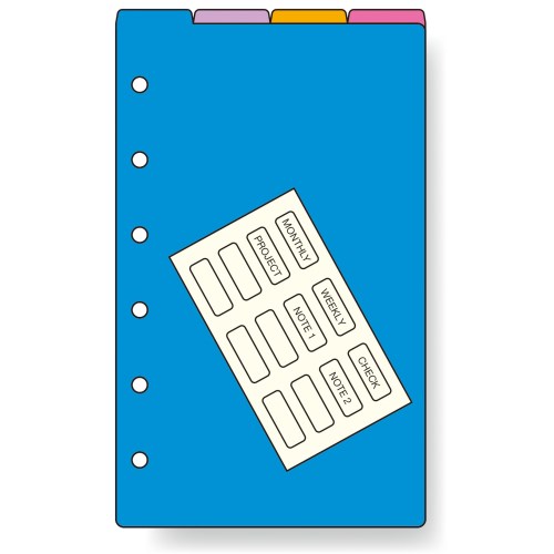 #レイメイ藤井 リフィル カラーインデックス･（縦型4区分） ポケット  DPR1374