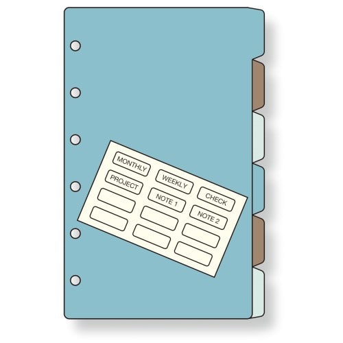 #レイメイ藤井 リフィル カラーインデックス･（横型6区分） ポケット  DPR1375