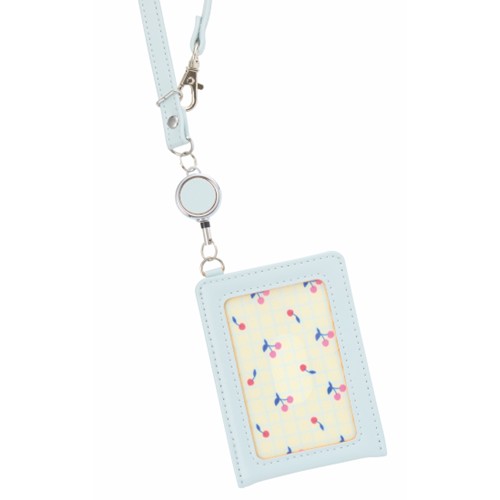 #レイメイ藤井 身辺雑貨 ノフェス･パスケース リール付 キャンディブルー NSP1448A