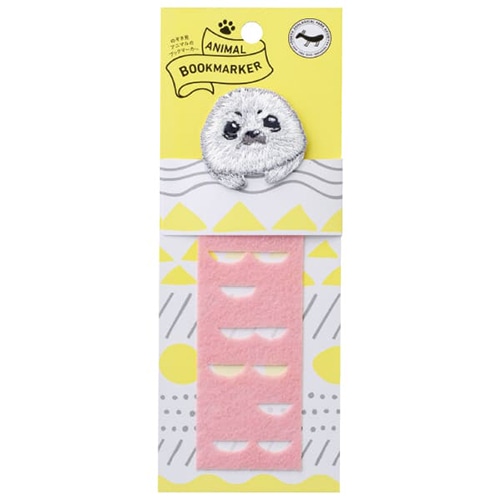 #ヒサゴ 読書関連小物 ANIMAL･BOOKMARKER刺繍しおり  アザラシ UTN337