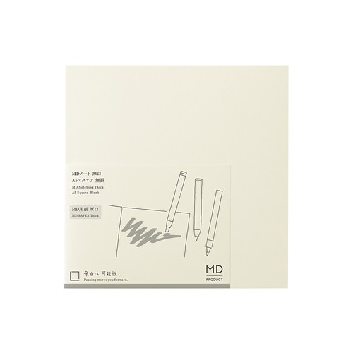 #デザインフィルミドリ(国内販売のみ） ノート MDノート･厚口無罫A A5スクエア  15393006